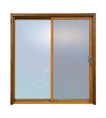 4400 Wood Interior Sliding Glass Vinyl Door